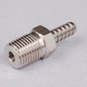 Male Flare to Barb Adapter