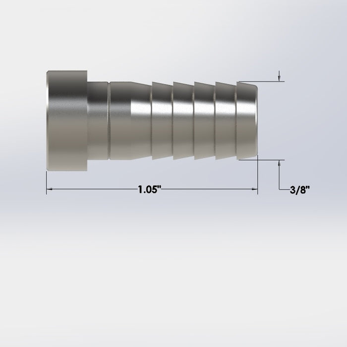 3028: 3/8″ Barbed Plug