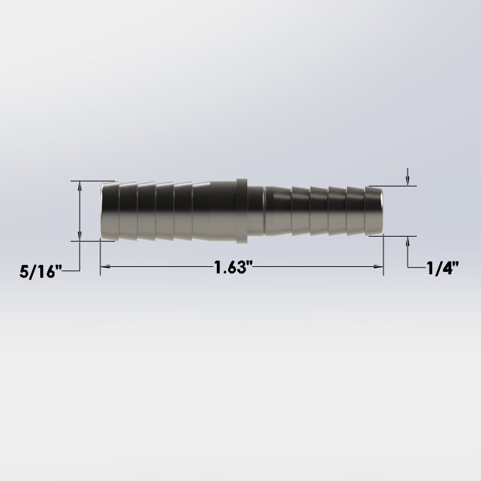 3223: 1/4″ to 5/16" Barb Hose Splicer-Reducer