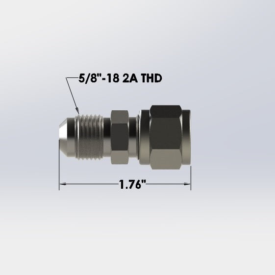 7061: 3/8" OD Tube Compression to 3/8" Male Flare