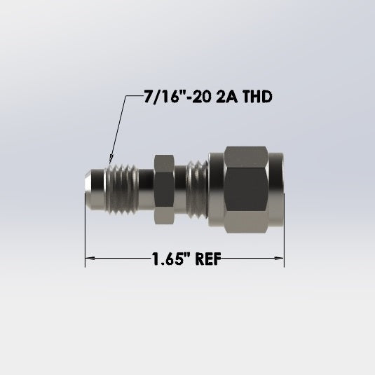 7069:  1/4" OD Tube Compression to 1/4" Male Flare