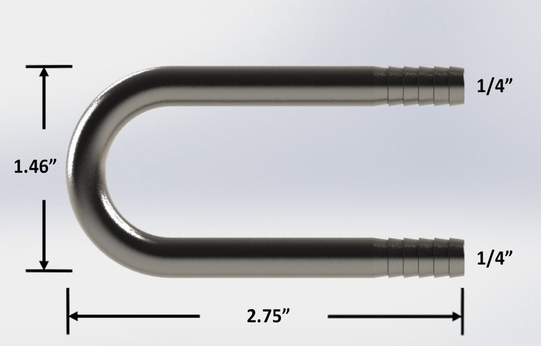 4078: 1/4" Barb to 1/4" Barb U-Bend
