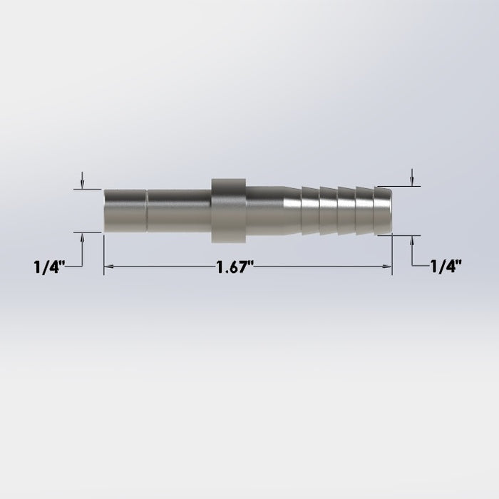 7217:  1/4″ Barb to 1/4″ Quick Disconnect Adapter