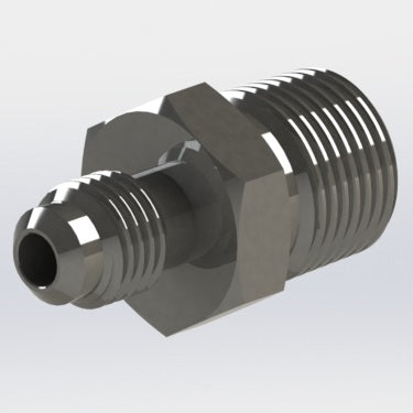 7254:  3/8″ Male NPT to 1/4″ Male Flare Adapter