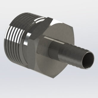 7262:  3/4″ Male NPT to 3/8″ Barb Adapter