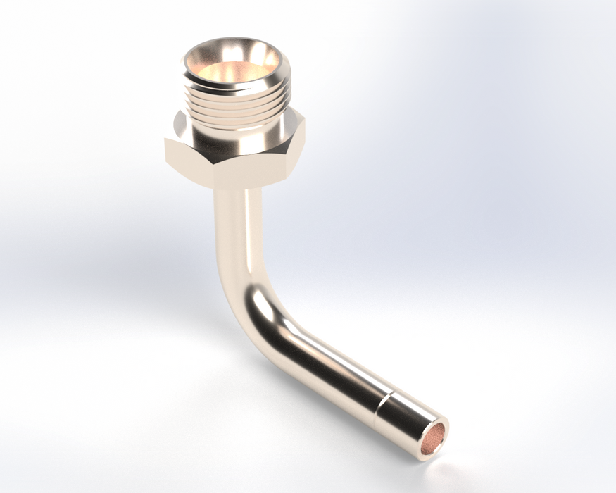 7537: 3/8" Compression to 1/4" Quick Disconnect Elbow