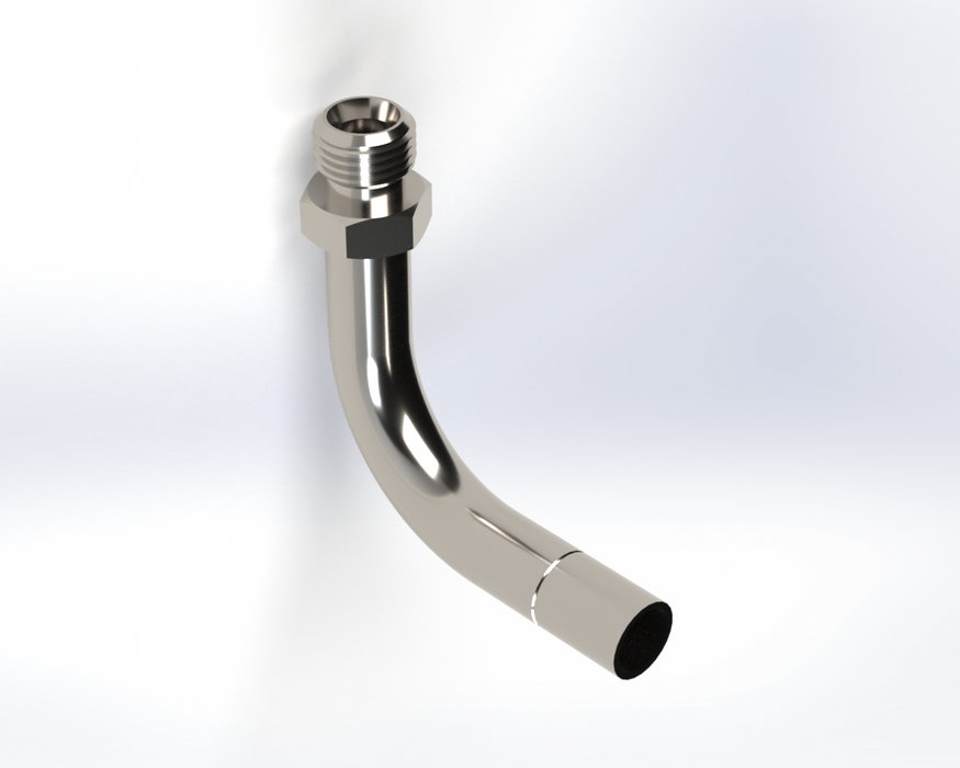 7763: 1/4" Compression to 3/8" Quick Disconnect Elbow