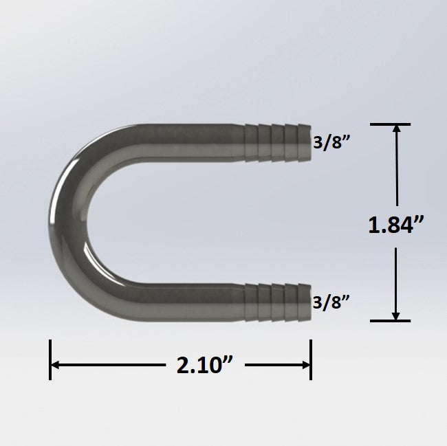 Ubend Plug 9099: 3/8″ Barbed Ubend — Fittings, Inc.